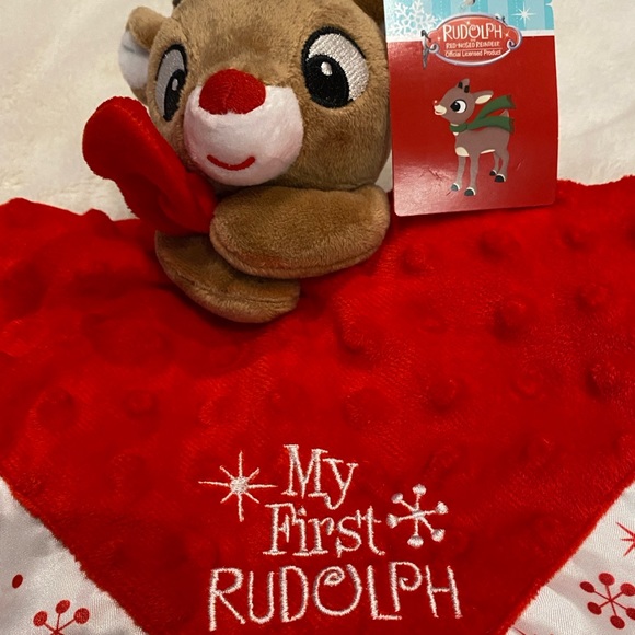 Bundle of Rudolph the Red-Nosed Reindeer Baby Items Coat, Snuggle Blanket, Book - Picture 3 of 13